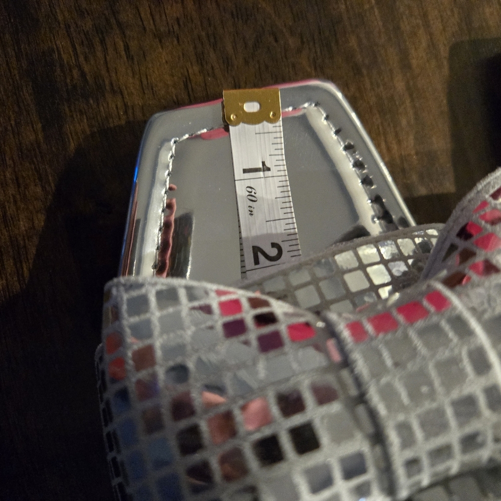 NWT Cape Robbin Silver Bow Slide Sandals Womens Size 11 - Picture 9 of 12